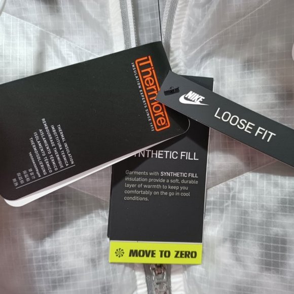 Nike Women's Marble EcoDown Long Parka Coat Winter Puffer Jacket Large - Picture 5 of 11